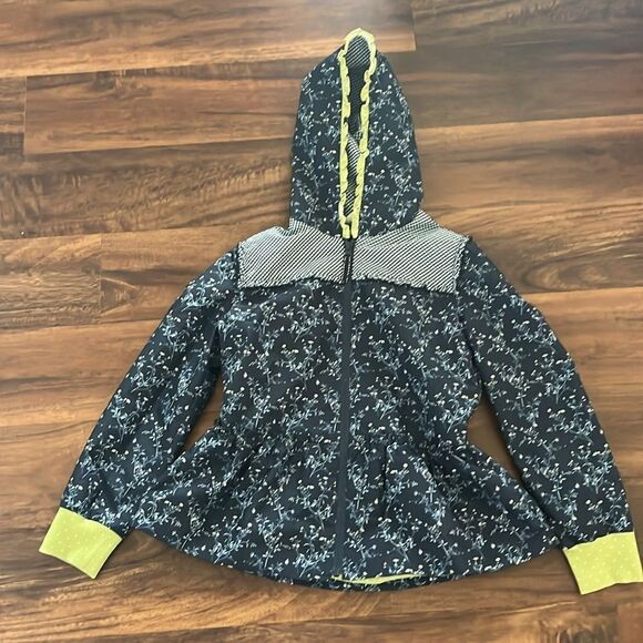Matilda Jane Blue Floral Printed Wildflower Bouquet Rain Jacket 14 - Picture 1 of 4